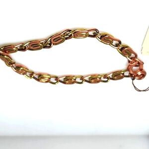 New with tag Vintage Copper two-tone bracelet